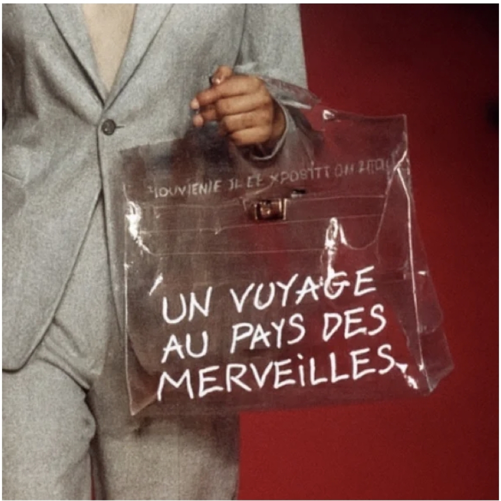 Hermes 1997 Souvenir de L'Exposition Clear PVC Kelly Bag
